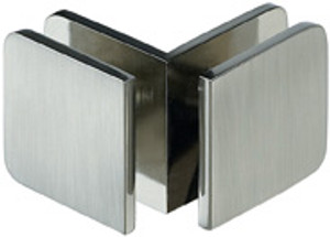 90 Degree Glass to Glass  Rounded Edge 44x44  Small Clamp - Rounded Square - cp 90 Degree Glass to Glass  Rounded Edge 44x44  Small Clamp - Rounded Square - cp