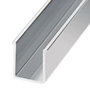 Filler for Shower Door Header Headers Channels and Joiners - per 36 Inches Aluminum 6063 - CP Filler for Shower Door Header Headers Channels and Joiners - per 36 Inches Aluminum 6063 - CP