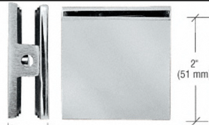 GLASS CLAMP 1 HOLE SQUARE CHROME GLASS CLAMP 1 HOLE SQUARE CHROME