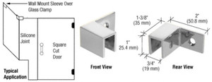 Sleeve over clamp Left Mount Sleeve over clamp Left Mount