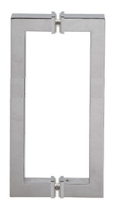 Square tube Square angle  Back to Back Door Handles  - 18x18 inch,19x19mm  Stainless Steel Tube Square tube Square angle  Back to Back Door Handles  - 18x18 inch,19x19mm  Stainless Steel Tube