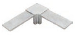 Mini Cap Rail Fixed 90 Degree corner Brushed Stainless Mini Cap Rail Fixed 90 Degree corner Brushed Stainless