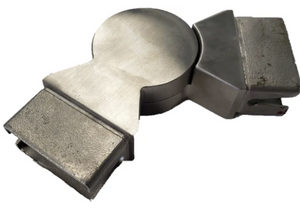 Adjustable Connector for  2x1 Rectangular Handrail Brushed Stainless