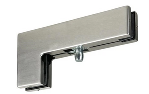 PATCH FITTING CONNECTOR ABOVE DOOR HINGE SIDE BRUSHED STAINLESS PATCH FITTING CONNECTOR ABOVE DOOR HINGE SIDE BRUSHED STAINLESS