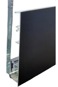 Mechanical glazing channel - 4 inch cladding