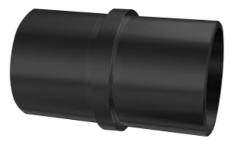 180 degree connector for round 1 5/8 diameter handrail  matte black