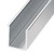 Filler for Shower Door Header Headers Channels and Joiners - per 36 Inches Aluminum 6063 - CP