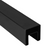 Square Cap Rail 1 5/8 x 1 5/8? (40x40mm) x 19' Matte Black