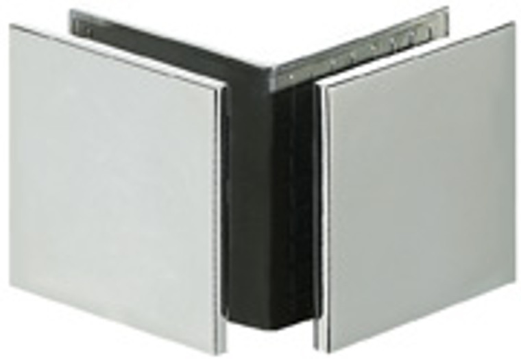 90 Degree Glass to Glass  51x51 Square Edge Larger Glass Clamp - SQ - CP