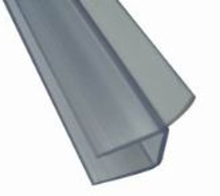 Glass to Floor Sweep- Small H - 2.2 meter length -  for 10mm glass PVC Seal - per piece -