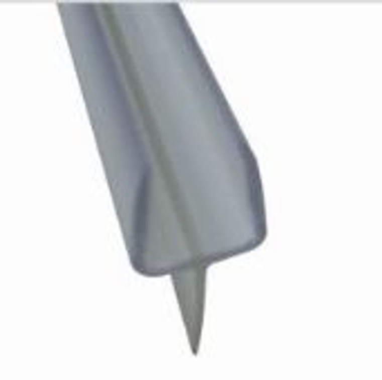 Glass to Floor Sweep - Single Y -2.2 meter length -  for 10mm glass PVC Seal - per piece -