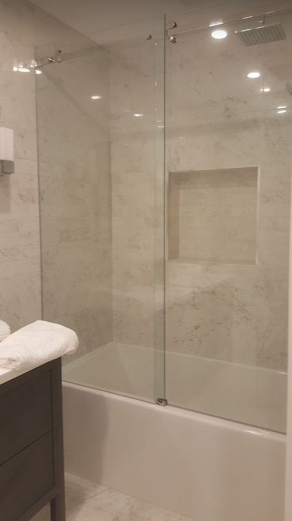 SERENITY GLASS OVER TUB SET OF 2 DOORS