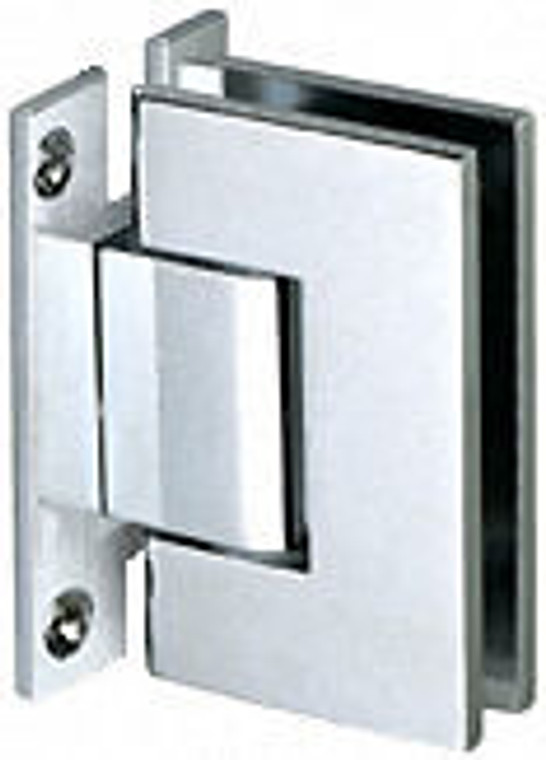 Glass to Wall "H" Back Plate Regular Weight Hinge - SQ