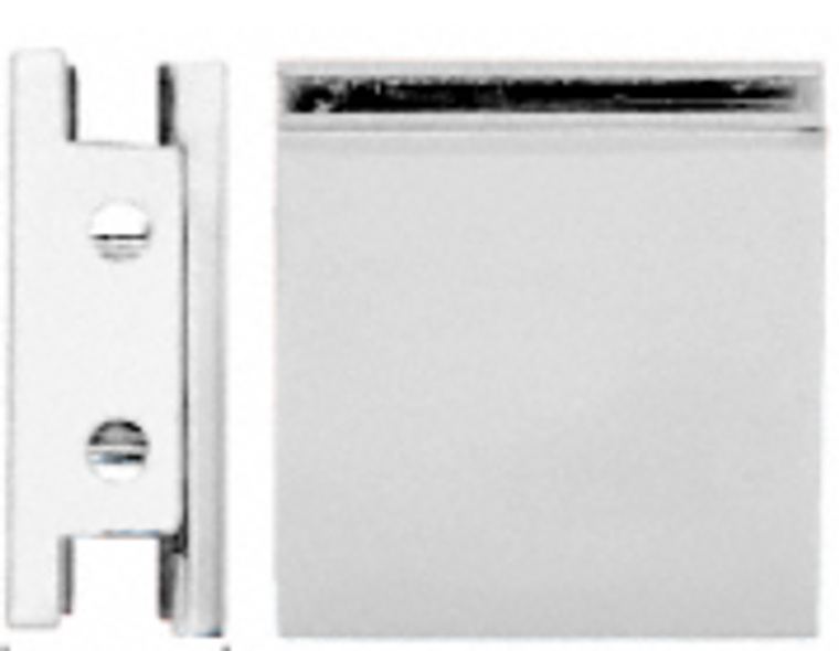 For 3/8" to 1/2" (10 to 12 mm) Glass
Used to Secure Fixed Panels of Glass for Frameless Shower Enclosures 
Solid Brass