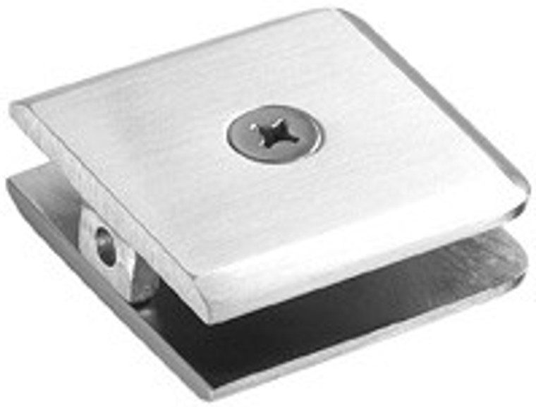 Glass Clamp 1 hole 51x51 Bevelled Edge Larger Glass Clamp - Bevelled - CP