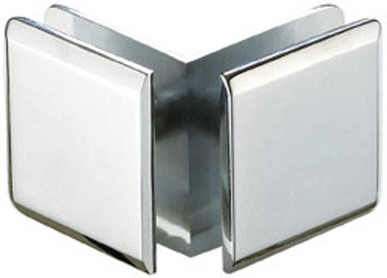 90 Degree Glass to Glass  51x51 Bevelled Edge Larger Glass Clamp - Bevelled - CP