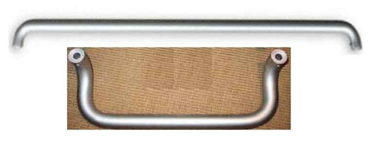 Offset + Horizontal  Commercial Door Handle  Clear Anodized