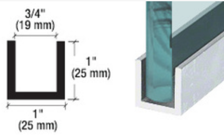 Glazing Channel 1x1