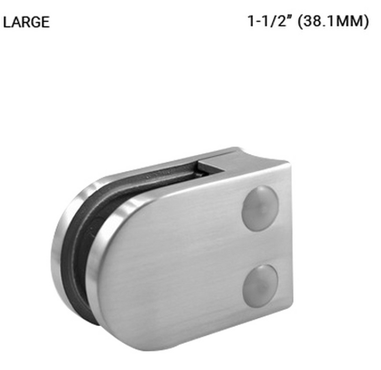 Round base - round top Railing Clamp for 1 1/2" Posts