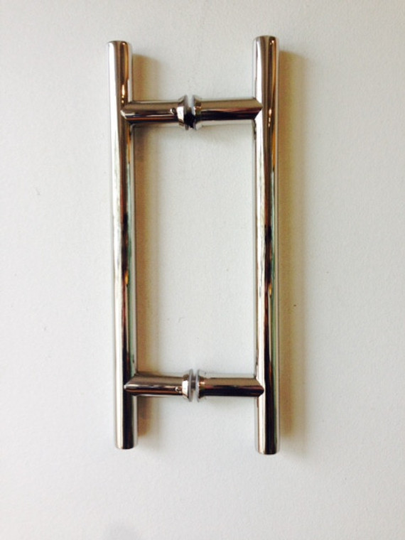 Ladder Pull 8x8 Polished Stainless
(Like Chrome Polish)
Overall 12 inches x 3/4