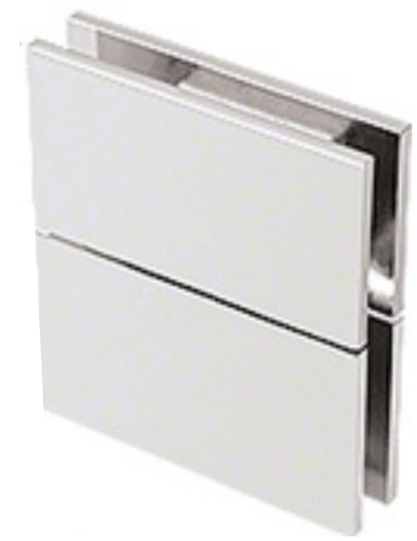 PIVOT HINGE 180 DEGREE GLASS TO GLASS SQUARE CHROME