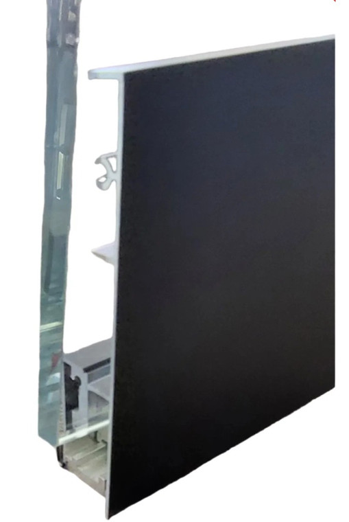 Mechanical glazing channel - 4 inch cladding