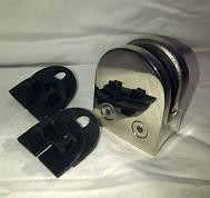 Round Railing Clamps Round base - Round top 30 X 55 X 60 Railing Clamps - Stainless Steel ...