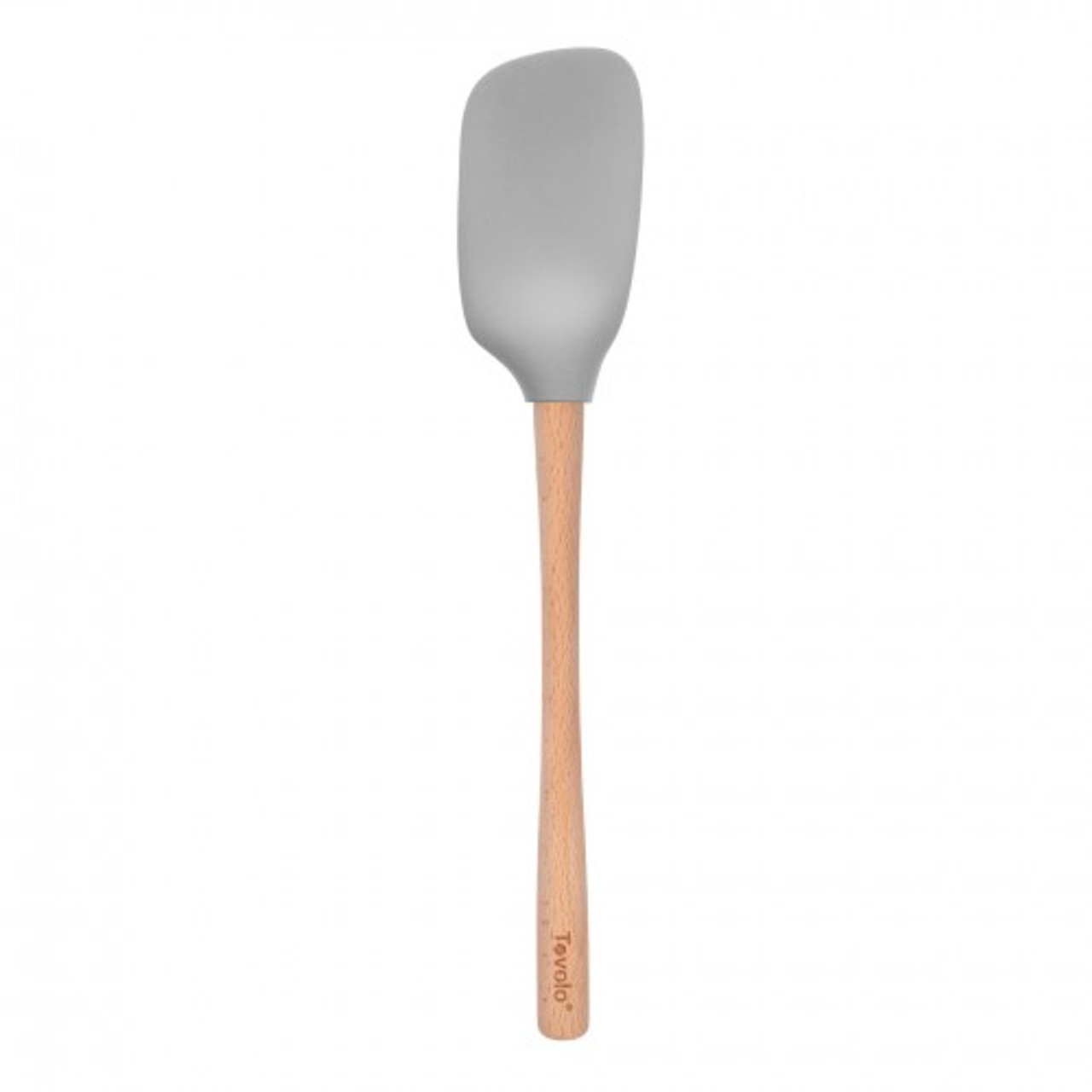 Tovolo Flex-Core Wood Handled Spoonula Oyster Gray