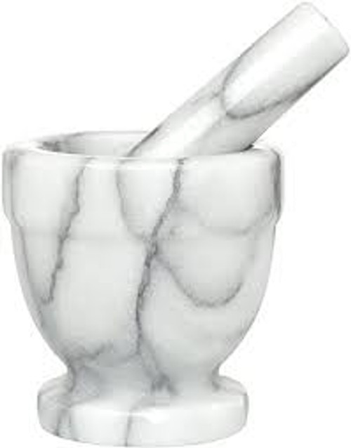 Carrara Marble Mortar & Pestle