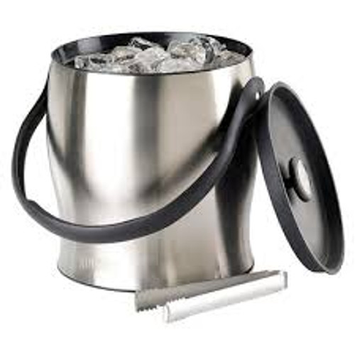Stainless Steel Ice Bucket with Tongs