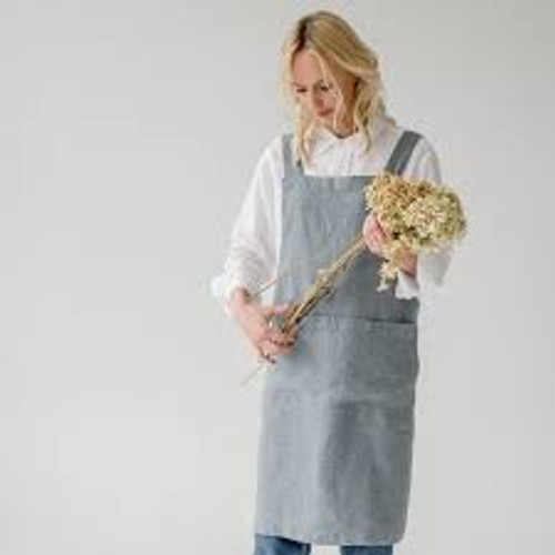 Crossback Linen Apron