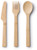 Bamboo Knife, Fork, and Spoon 8 Set - 24 Pieces 