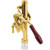 Bar-Pull Brass-Plated Counter Mount Wine Bottle Opener