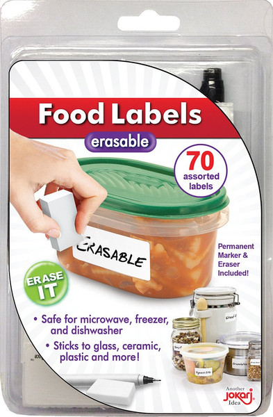 Erasable Food Labels