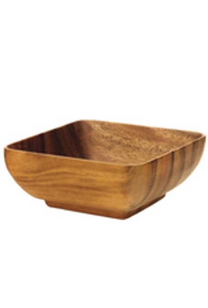 Acacia Wood 10" Square Bowl