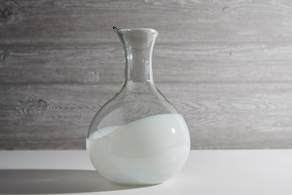 Mexican Handblown Glass Carafe 