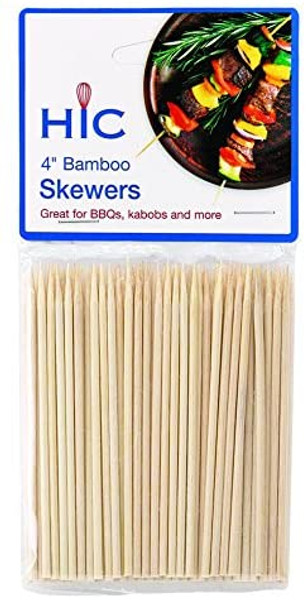 4" Bamboo Skewers 