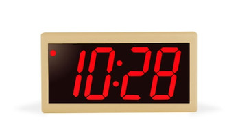 Inova On-Time Wall Clock ONT4DSPT-P Double Sided Wall Clock - Putty with Red LED