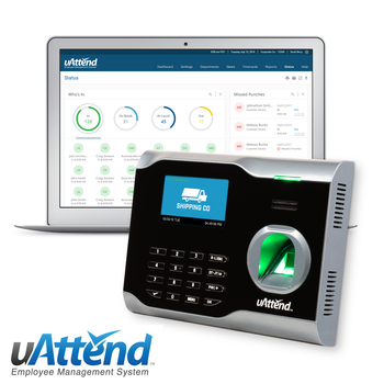 uAttend BN6000 Fingerprint & Pin Entry Time Clock