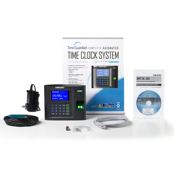 Amano Time Guardian Software and MTX-30 Fingerprint Biometric Time Clock
