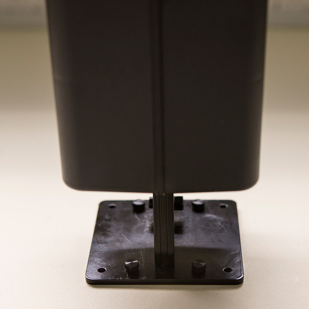 Inova On-Time Wall Clock ONT6DSBK Double Sided Wall Clock - Black Aluminum with Red LED