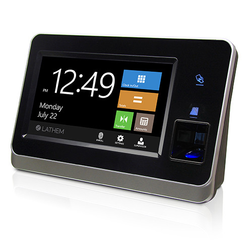 Lathem CT72 Biometric Fingerprint & Proximity Badge Reader For Payclock Online