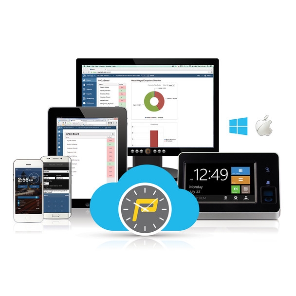 Lathem CT70 Proximity Badge Reader & Pin Code Time Clock For Payclock Online