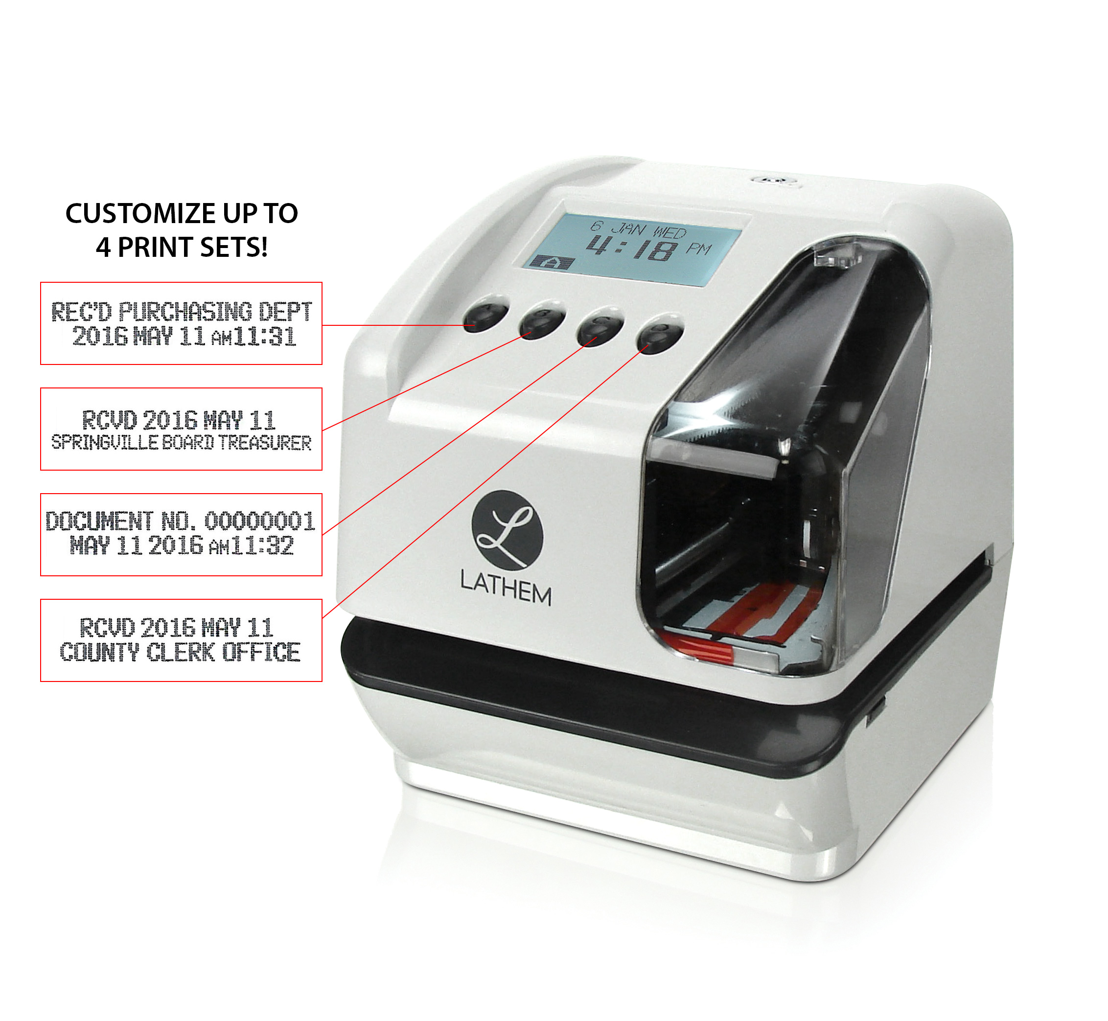 Lathem LT5000 Electronic Time and Date Stamp