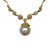 18K Gold Diamond Pearl Necklace
