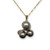 14K Gold Diamond Tahitian Pearl Pendant Necklace