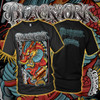 TONY CIAVARRO SLOWDOWN X BLACKWORK (BLACK T-SHIRT) Dragon and Scroll