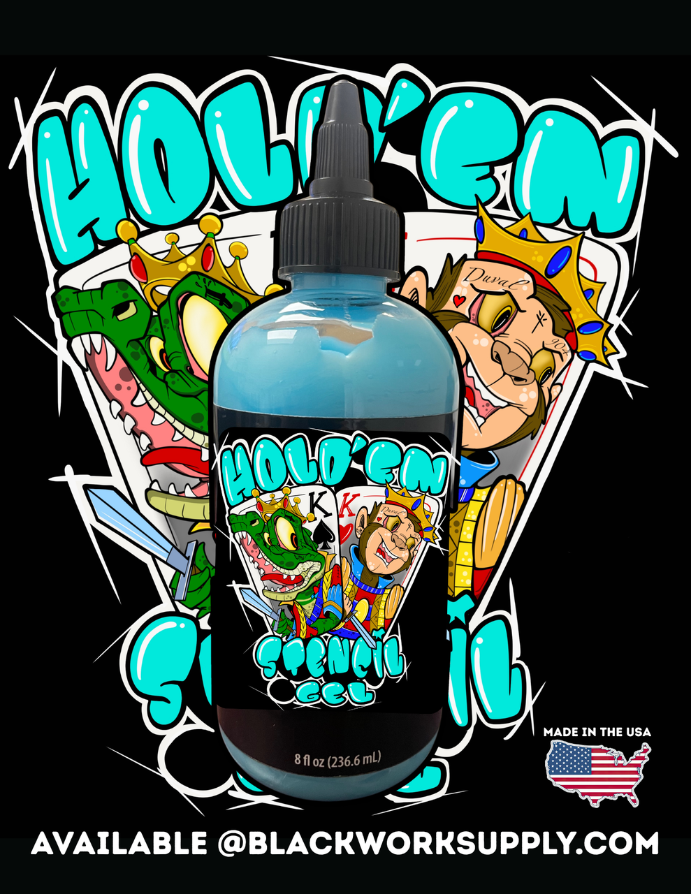 Hold'em Stencil Gel 8oz