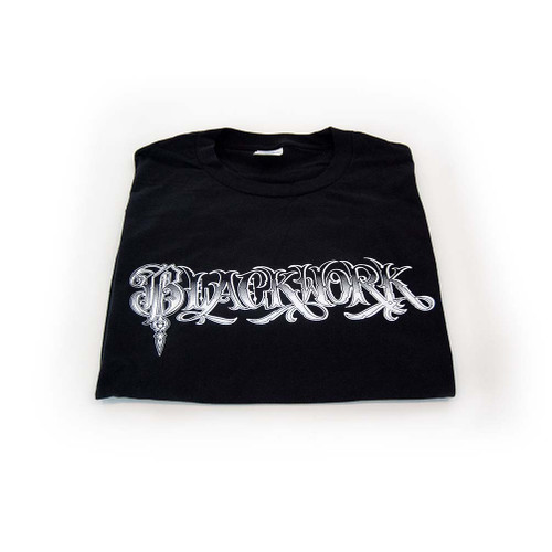 Blackwork Logo Light Weight T-Shirt (Black)