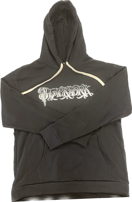 BLACKWORK LOGO HOODIE (BLACK)